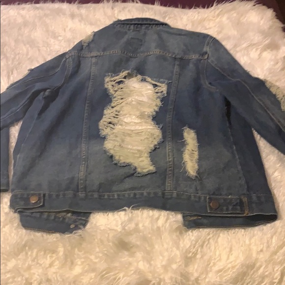 Distressed Jean Jacket - Picture 2 of 2